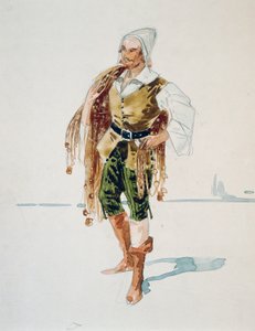 زي لبرنابا في الفصل الثالث من La Gioconda بواسطة Amilcare Ponchielli ، رسم بواسطة Giuseppe Palanti (1881-1946)