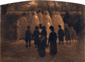 الطفل الميت بواسطة بيليزا دا فولبيدو ، جوزيبي (1868-1907). باستيل على ورق مقوى ، مقاس: 71x98 بواسطة جوزيبي بيليزا دا فولبيدو