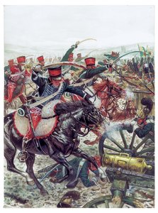 الإمبراطورية الأولى: هجوم اللواء بقيادة الجنرال بيير مارغارون (1765-1824) في معركة أوسترليتز في 2/12/1805 - الإمبراطورية الأولى: هجوم اللواء بقيادة الجنرال مارغارون أثناء معركة أوسترليتز في الثاني من ديسمبر 1815 - Illustrati بواسطة جوزيبي رافا