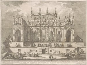 The Seconda Macchina للصين عام 1764: معرض رائع مضاء في الليل