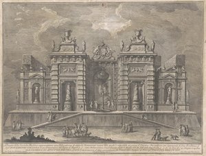 The Seconda Macchina للصين عام 1774: فيلا بآثار قديمة ولعبة "Giostra"