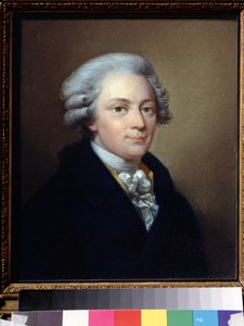 "" صورة للمؤلف الموسيقي فولفغانغ أماديوس موزارت (1756-1791) "لوحة رسمها جوزيف غراسي (1757-1838) حوالي 1783 متحف ولاية غلينكا المركزي للموسيقى ، موسكو