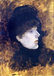 صورة هنرييت روزين برنارد المعروفة باسم سارة برنهارد (1844-1923) - بقلم دي نيتيس بواسطة جوزيبي أو جوزيف دي نيتيس