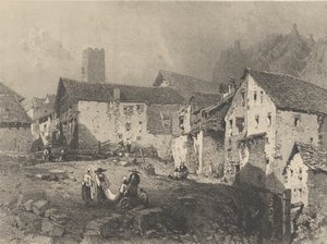 منظر لقرية جبلية ، كاليفورنيا. 1829-33.