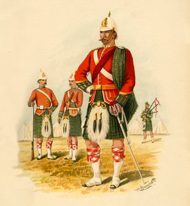 الاسكتلنديون الملكيون الكنديون الخامسون 1890. بواسطة جودفري دوجلاس جايلز