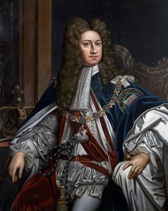 Portrait of George I, King of Great Britain (1660-1727) بواسطة غودفري كنيلر