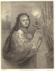 امرأة مع شمعة بواسطة Godfried بعد شالكين أو شالكين