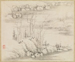 المناظر الطبيعية والأشجار ، كاليفورنيا. 1679.
