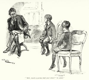 رسم توضيحي لقصة الباحثين عن الكنز بواسطة E Nesbit (litho) بواسطة جوردون فريدريك براون