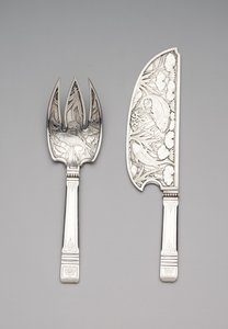 شريحة وشوكة السمك ، حوالي 1870-1880 (فضي) بواسطة شركة جورهام للتصنيع