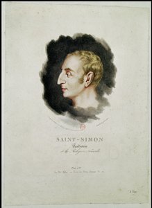 صورة لكلود هنري دي روفروي ، الكونت سانت سيمون (1760-1825) بعد وقت قصير من وفاته ، 1825