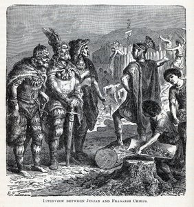 مقابلة بين Julian and Frankish Chiefs ، 1882 بواسطة الحمد لله هاينريش لوتيمان
