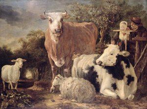 الراعي و Herdswoman مع الثروة الحيوانية ، c.1647