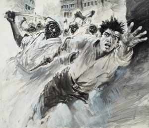 ويليام روبنسون، مسافر أمريكي (غواش على ورق)