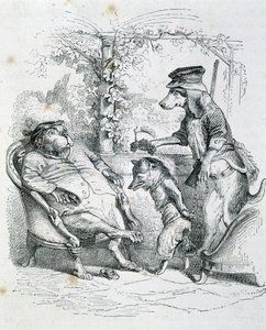 The Two Dogs and the Riffler Fox - بواسطة Grandville بواسطة جراندفيل