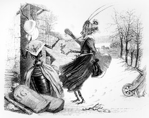 الزيز والنمل ، رسم توضيحي لـ "خرافات" لافونتين (1621-1695) ، نشرها H.Fournier Aine ، 1838