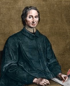 صورة لنيكولاس ماليبرانش (1638-1715) ، الفيلسوف الفرنسي. بواسطة جيرارد إديلنك