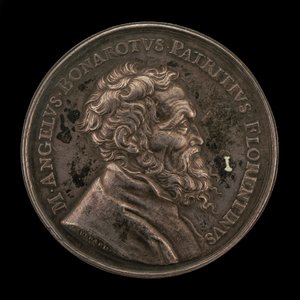 مايكل أنجلو بوناروتي ، 1475-1564 ، وجه فنان إيطالي ، 1673. بواسطة جيرار ليونارد هيرارد