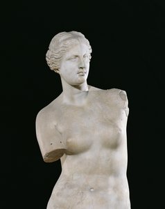 أفروديت ، "فينوس دي ميلو" ، الفترة الهلنستية ، c.130-100 قبل الميلاد (رخام) (التفاصيل في 14152)