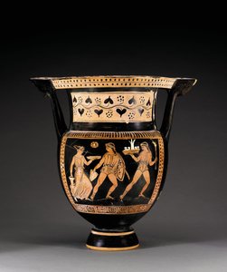 بوليان كرياتر العمود ذو الشكل الأحمر ، المنسوب إلى مجموعة Letet ، حوالي 370-360 قبل الميلاد بواسطة اليونانية