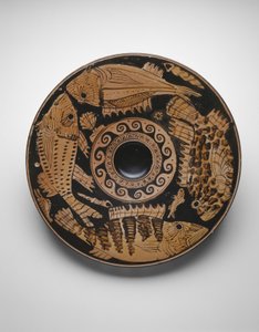 طبق السمك ، 400-350 ق بواسطة المدرسة اليونانية