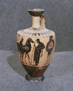 Lekythos ، Vibo Valentia (سيراميك) بواسطة المدرسة اليونانية