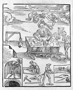 الفنون الليبرالية: La geometry - في "Margarita Philosophy" بقلم جريجور ريش (1467-1525). باي