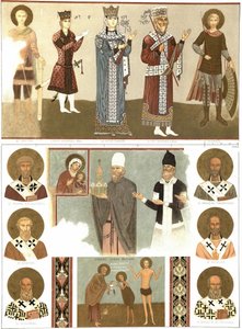 جداريات دير بيتانيا من Le Caucase Pittoresque ، 1847