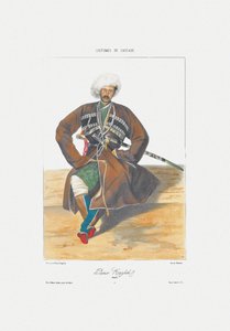الأمير قازبك من أوسيتيا من: مناظر ومناظر طبيعية ويموت وأزياء القوقاز ، 1840