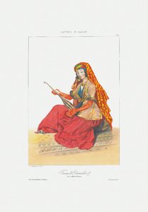 امرأة من الشماخي من: مناظر طبيعية ، يموت ، وأزياء القوقاز ، 1840