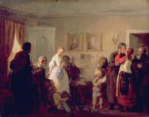 تهنئة المتزوجين حديثًا في مانور هاوس ، 1860