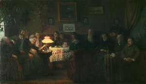 قراءة الرواية Nova The Kreutzer Sonata في Leo Tolstoy House ، 1889