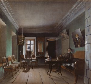 داخل بيت Bykovs ، 1850s بواسطة غريغوري فاسيليفيتش يوروف