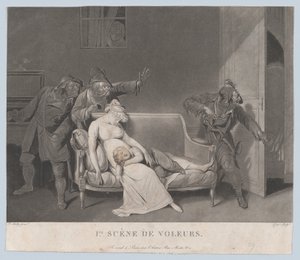 المشهد الأول من اللصوص ، كاليفورنيا. 1805. بواسطة رائعة