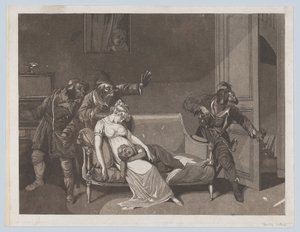 المشهد الأول من اللصوص ، كاليفورنيا. 1805. بواسطة رائعة