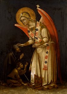 Angel ، حوالي 1354 ، بواسطة Guariento (نشط عام 1338 - توفي عام 1367 أو 1370) ، لوحة جدارية
