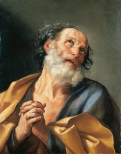 Italy, Portrait of Saint Peter Crying بواسطة جويدو ريني