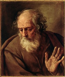 Portrait of Saint Joseph Painting by Guido Reni dit The Guide (1575-1642) 1640-1642 Oil on canvas Dim 65x53 cm Rome, galleria Nazionale d