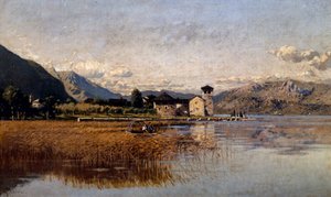 بحيرة ميزولا (زيت على قماش) بواسطة جيدو ريتشي