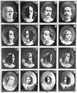 دراسات فسيولوجية من 22 إلى 28 ، من "Mecanisme de la Physionomie Humaine ou تحليل Electrophysiologique des loveions" بواسطة Duchenne de Boulogne ، نُشر عام 1876 ، باريس بواسطة Guillaume Benjamin Armand Duchenne de Boulogne