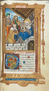 كتاب مطبوع لساعات استخدام روما: fol. 38 و ، عشق المجوس ، 1510.