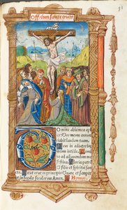كتاب مطبوع لساعات استخدام روما: fol. 55 و ، الصلب ، 1510. بواسطة غيوم لو روج