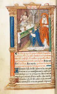 كتاب مطبوع لساعات استخدام روما: fol. 96v قداس القديس غريغوريوس 1510.