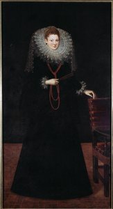 صورة لسيدة جنوة النبيلة لوحة لغيليام فان دينين (1575-1624) 1610 خافت 225x120 سم Musei di Strada Nuova (سابقًا Palazzo Bianco) الجينات ، إيطاليا بواسطة غيليام فان دينين