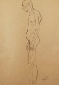 رجل عراة الرجل العاري غادر ، بواسطة غوستاف كليمت