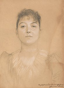 صورة لامرأة ، c.1890-1891 بواسطة غوستاف كليمت