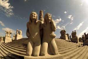 نحت فيجلاند ، Frognerparken ، أوسلو ، النرويج ، أوروبا بواسطة جوستاف فيجلاند