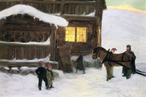 وصول الضيوف (لون litho) بواسطة غوستاف وينتزيل