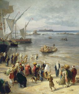 يافا ، تجنيد جنود أتراك في فلسطين ، 1888 (التفاصيل الصحيحة 226323)