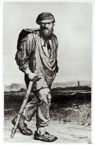 جان فالجين ، رسم توضيحي من "البؤساء" بقلم فيكتور هوغو (1802-85) 1862 بواسطة غوستاف بريون